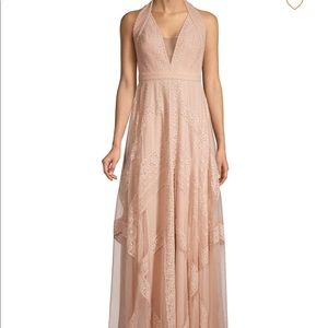 BCBG Raisse gown, blush color